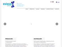 Tablet Screenshot of eslavaplasticos.com